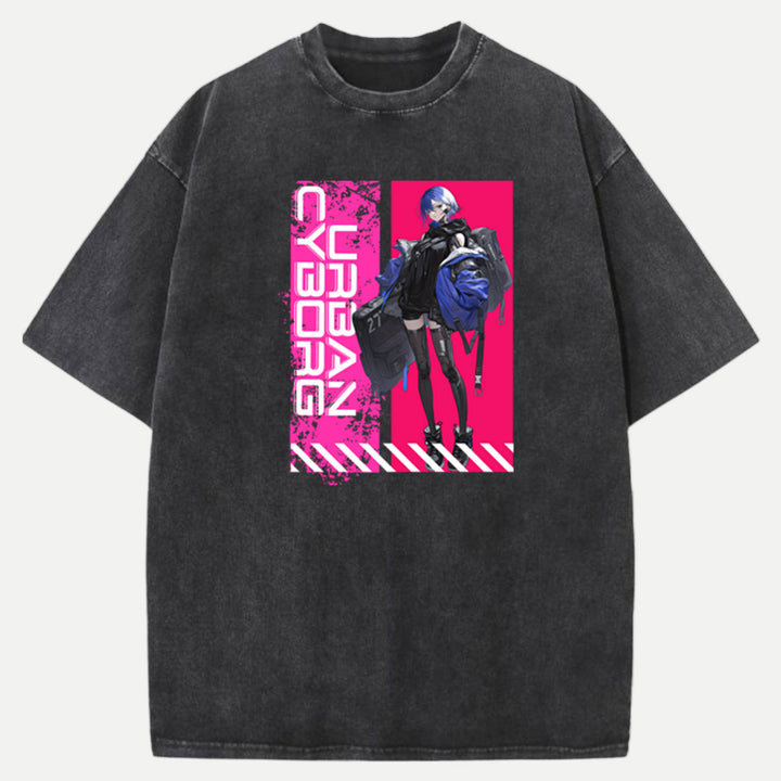 Cyber Anime Girl T-Shirt