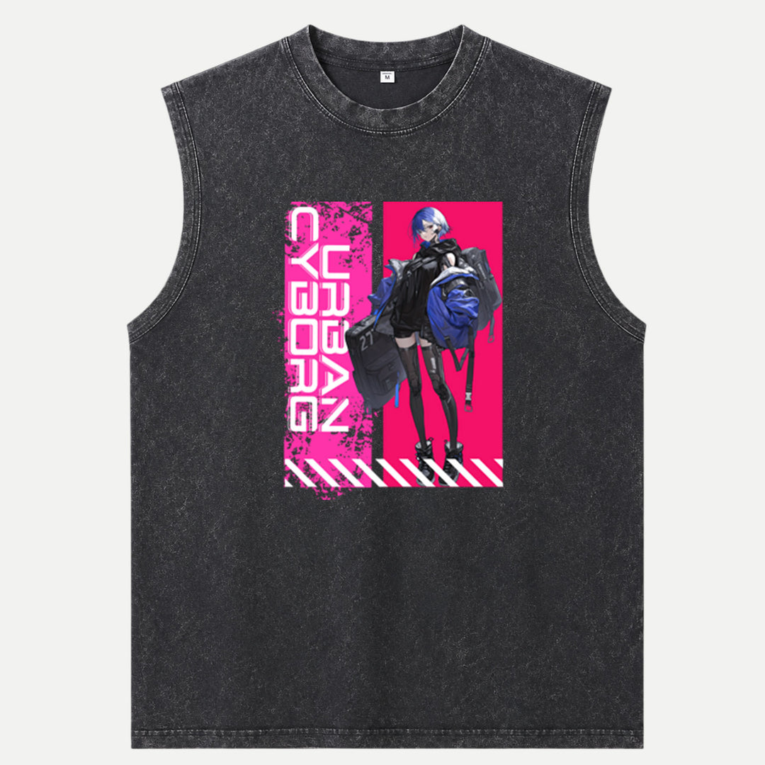 Cyber Anime Girl T-Shirt