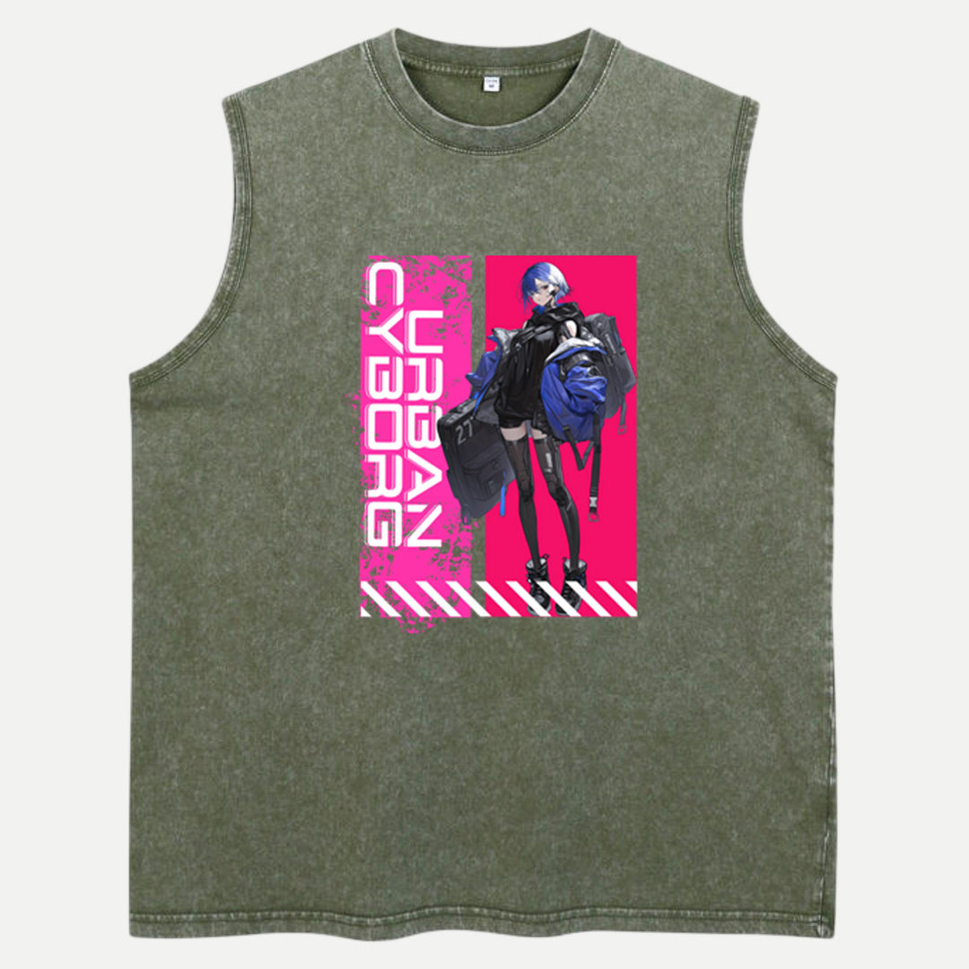 Cyber Anime Girl T-Shirt
