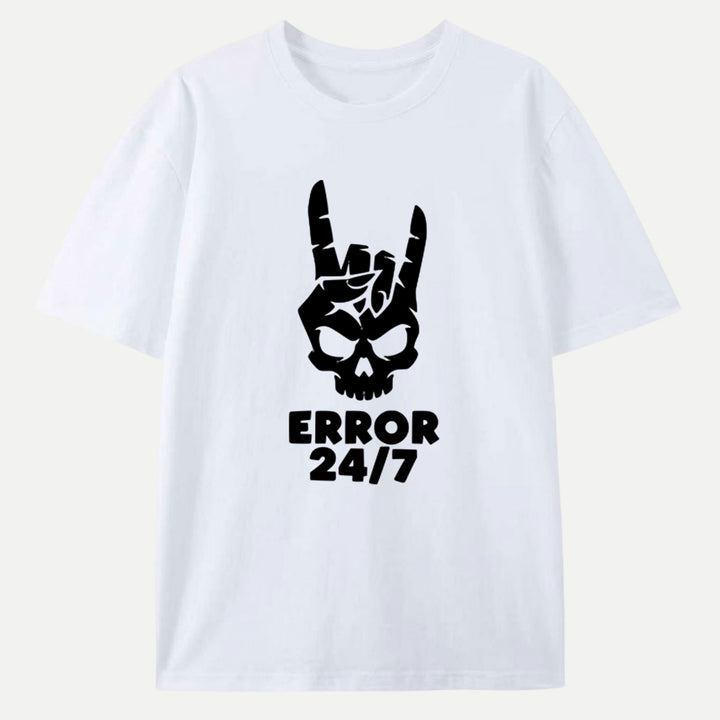 Error 24/7 Skull Vintage T-Shirt