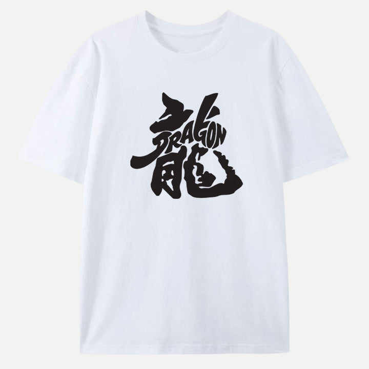 Dragon Kanji Graphic Vintage  T-Shirt