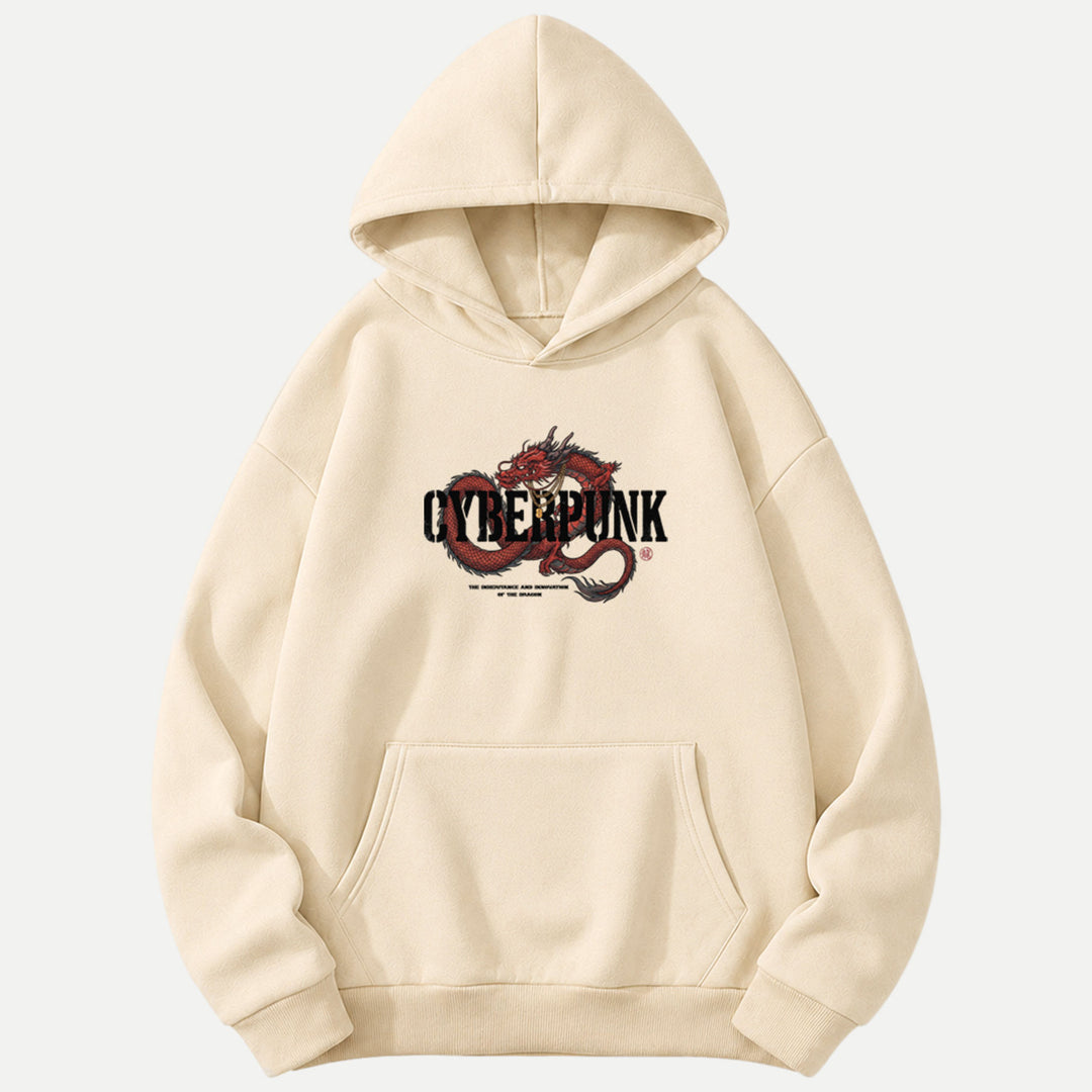 Cyberpunk Red Dragon Graphic T-Shirt