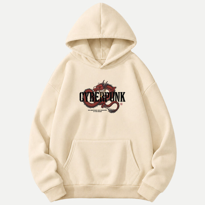 Cyberpunk Red Dragon Graphic T-Shirt