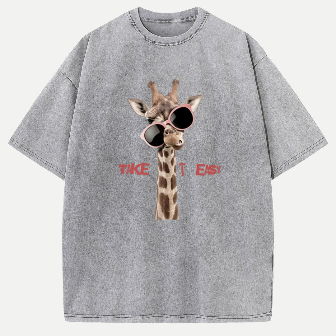 Take It Easy Giraffe vintage T-Shirt