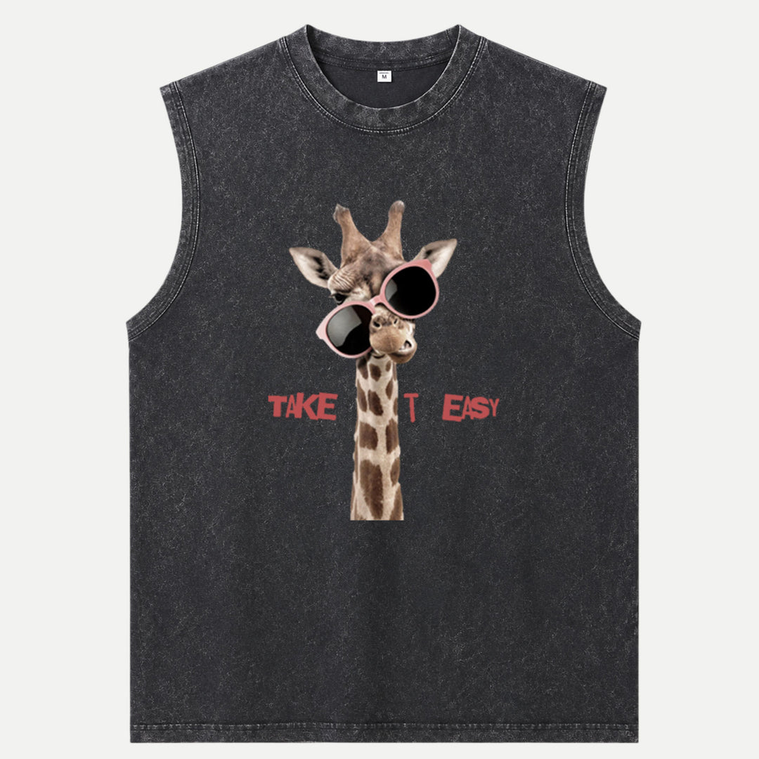 Take It Easy Giraffe vintage T-Shirt