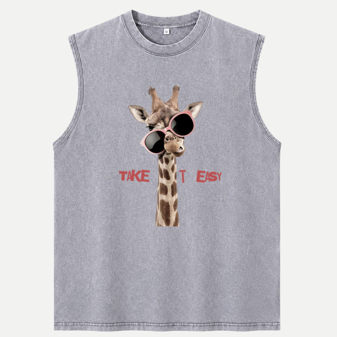 Take It Easy Giraffe vintage T-Shirt