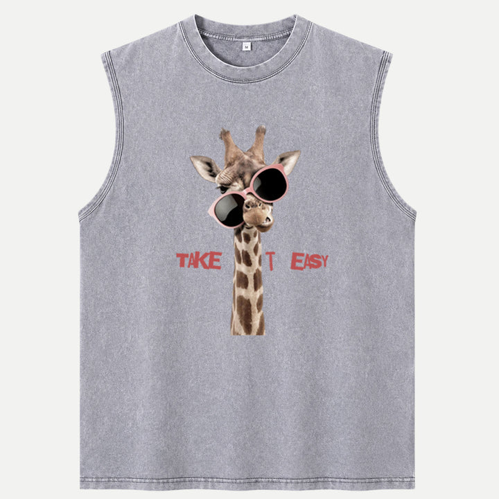 Take It Easy Giraffe vintage T-Shirt