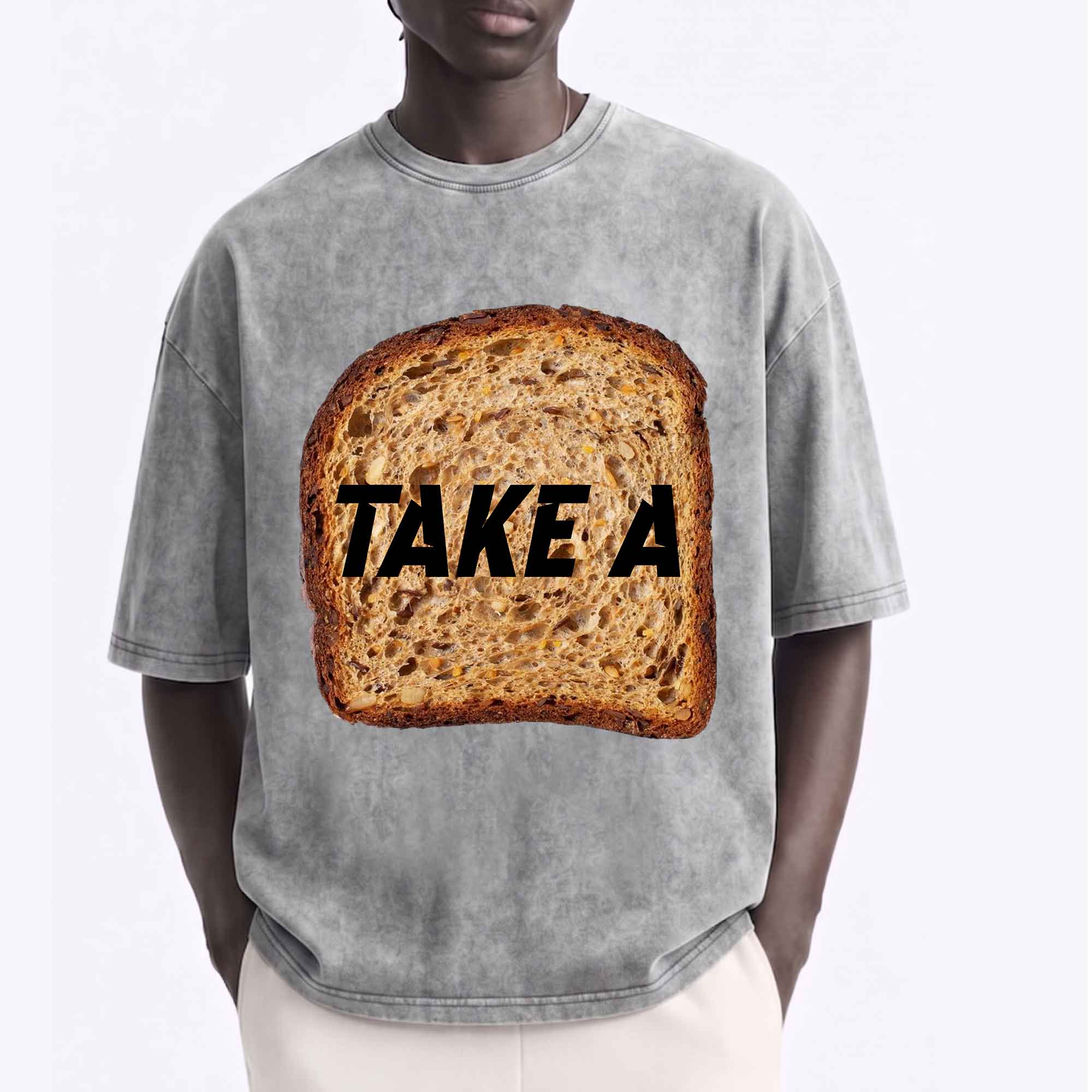 Funny Toast "Take A Toast" Graphic T-Shirt