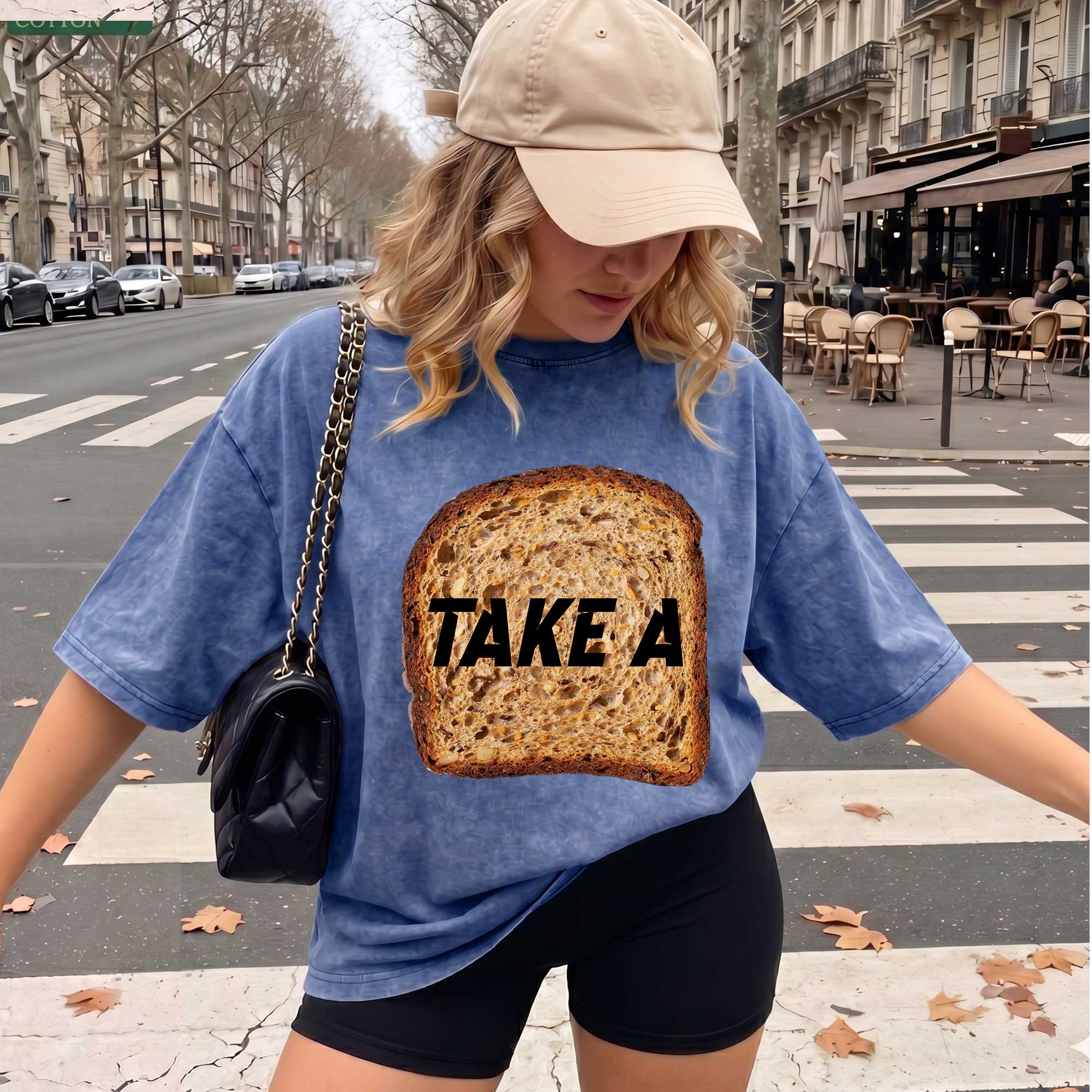 Funny Toast "Take A Toast" Graphic T-Shirt
