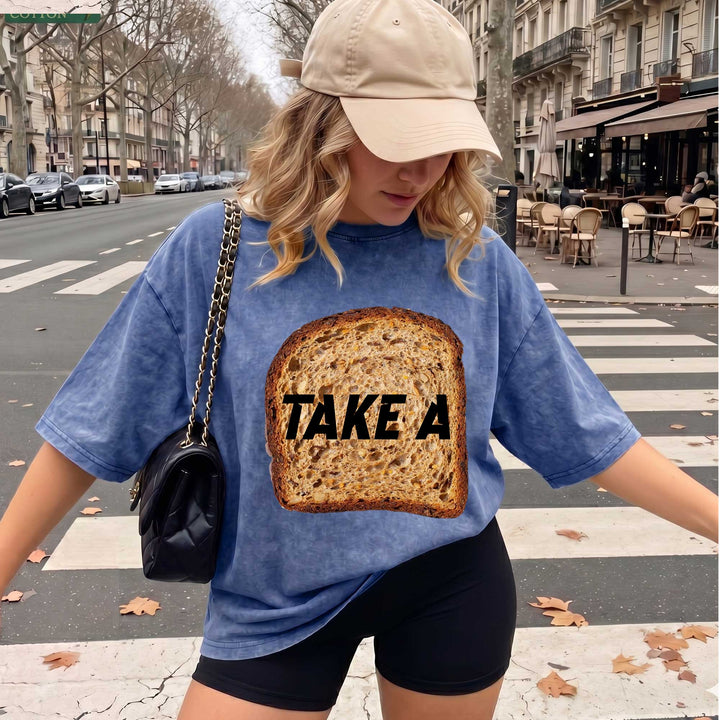Funny Toast "Take A Toast" Graphic T-Shirt