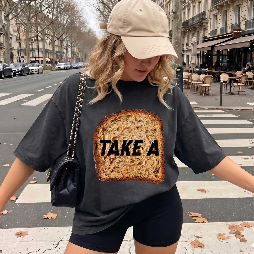 Funny Toast "Take A Toast" Graphic T-Shirt