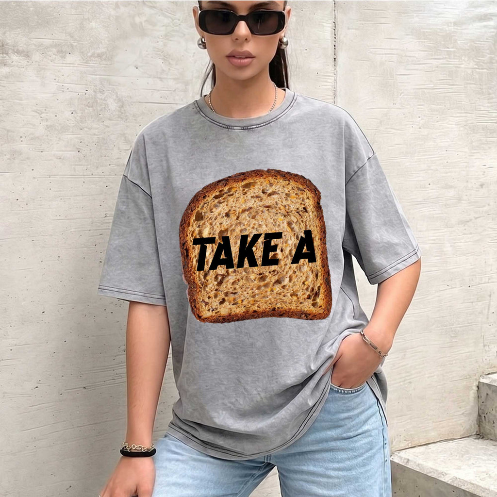 Funny Toast "Take A Toast" Graphic T-Shirt