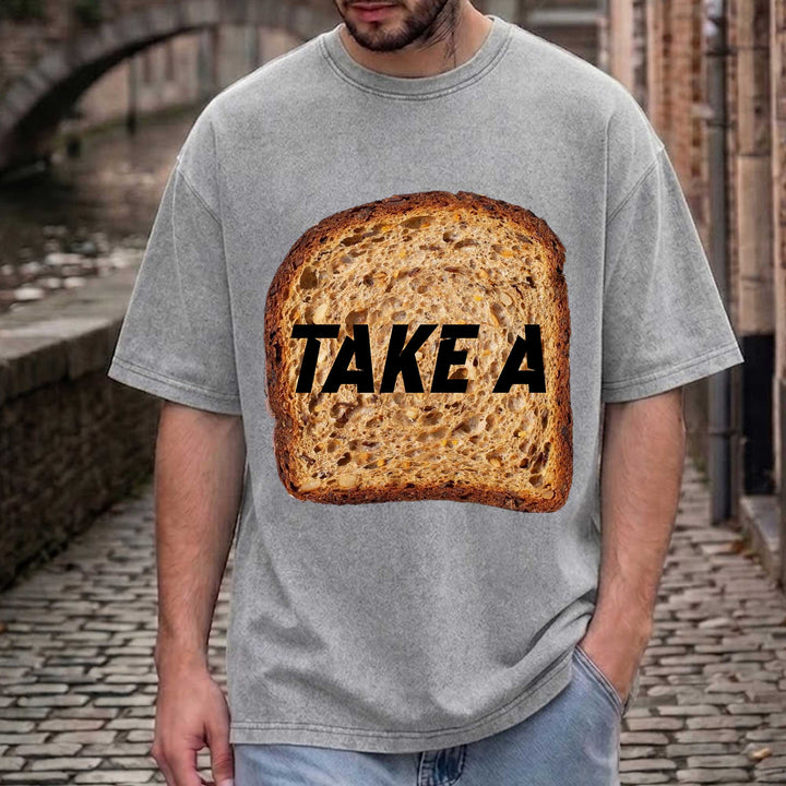 Funny Toast "Take A Toast" Graphic T-Shirt