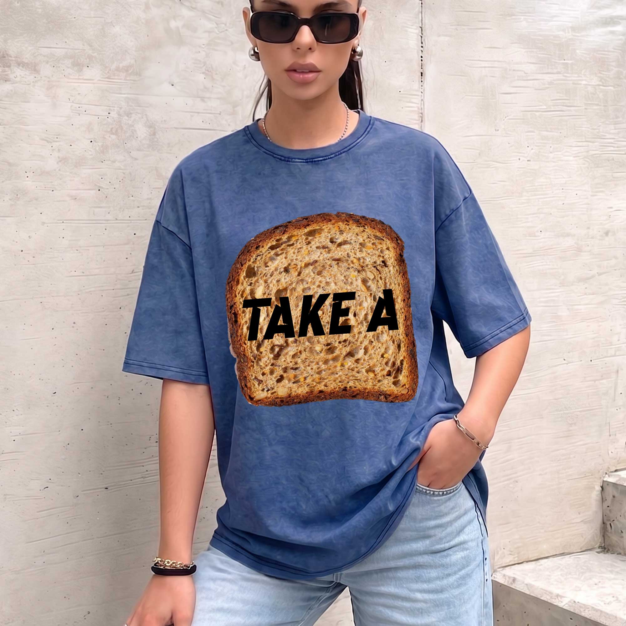 Funny Toast "Take A Toast" Graphic T-Shirt
