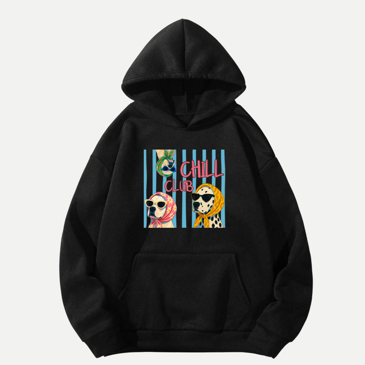 Chill Club Dog Graphic Vintage T-shirt