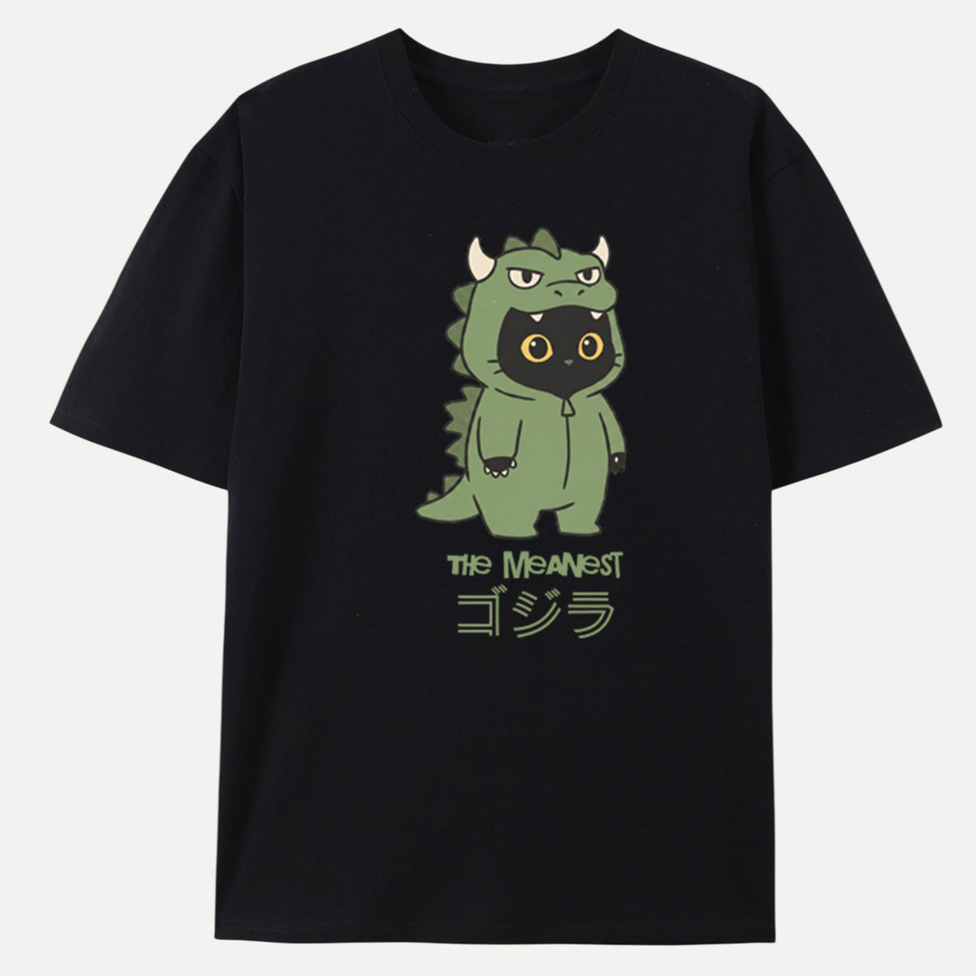 Cute Dinosaur Cat T-shirt