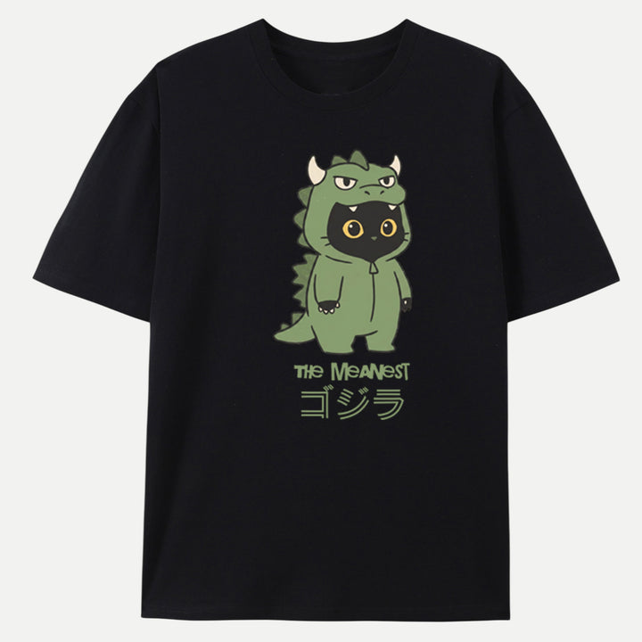 Cute Dinosaur Cat T-shirt