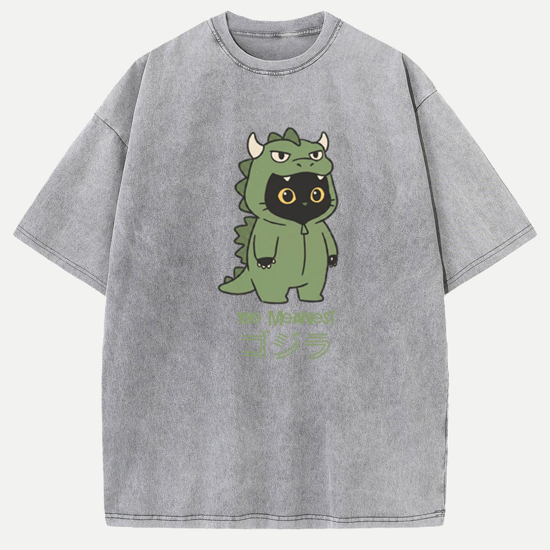 Cute Dinosaur Cat T-shirt
