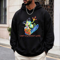 Funny Frog Surfing "Surf Now, Ribbit Later" Graphic Hoodie