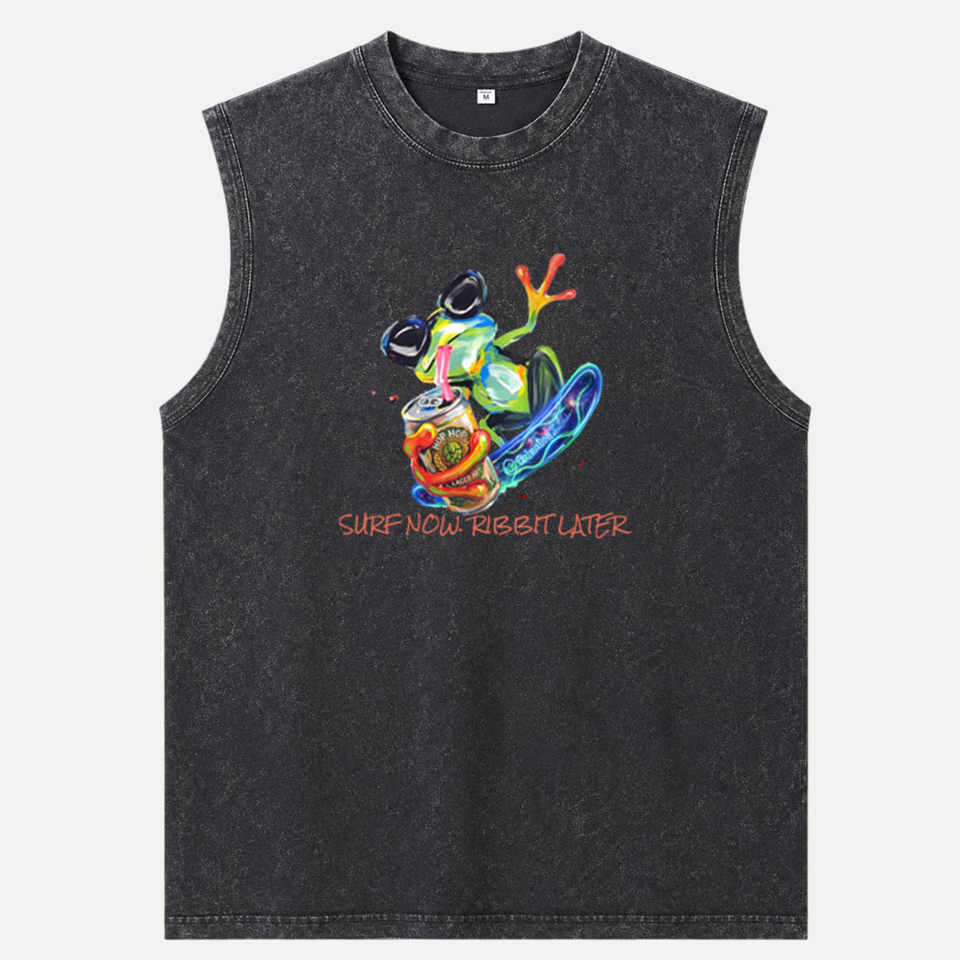 Surf Now Ribbit Later Frog T-shirt