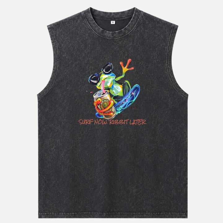 Surf Now Ribbit Later Frog T-shirt