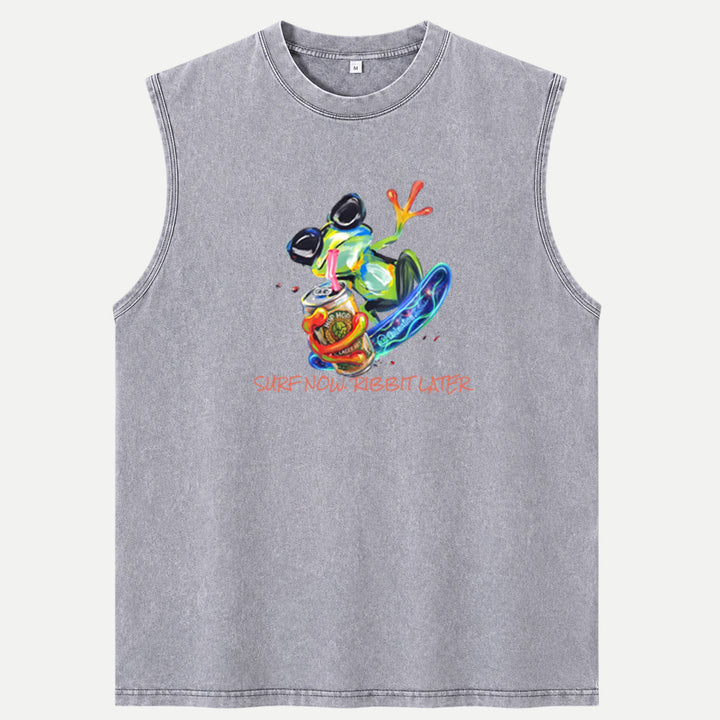 Surf Now Ribbit Later Frog T-shirt