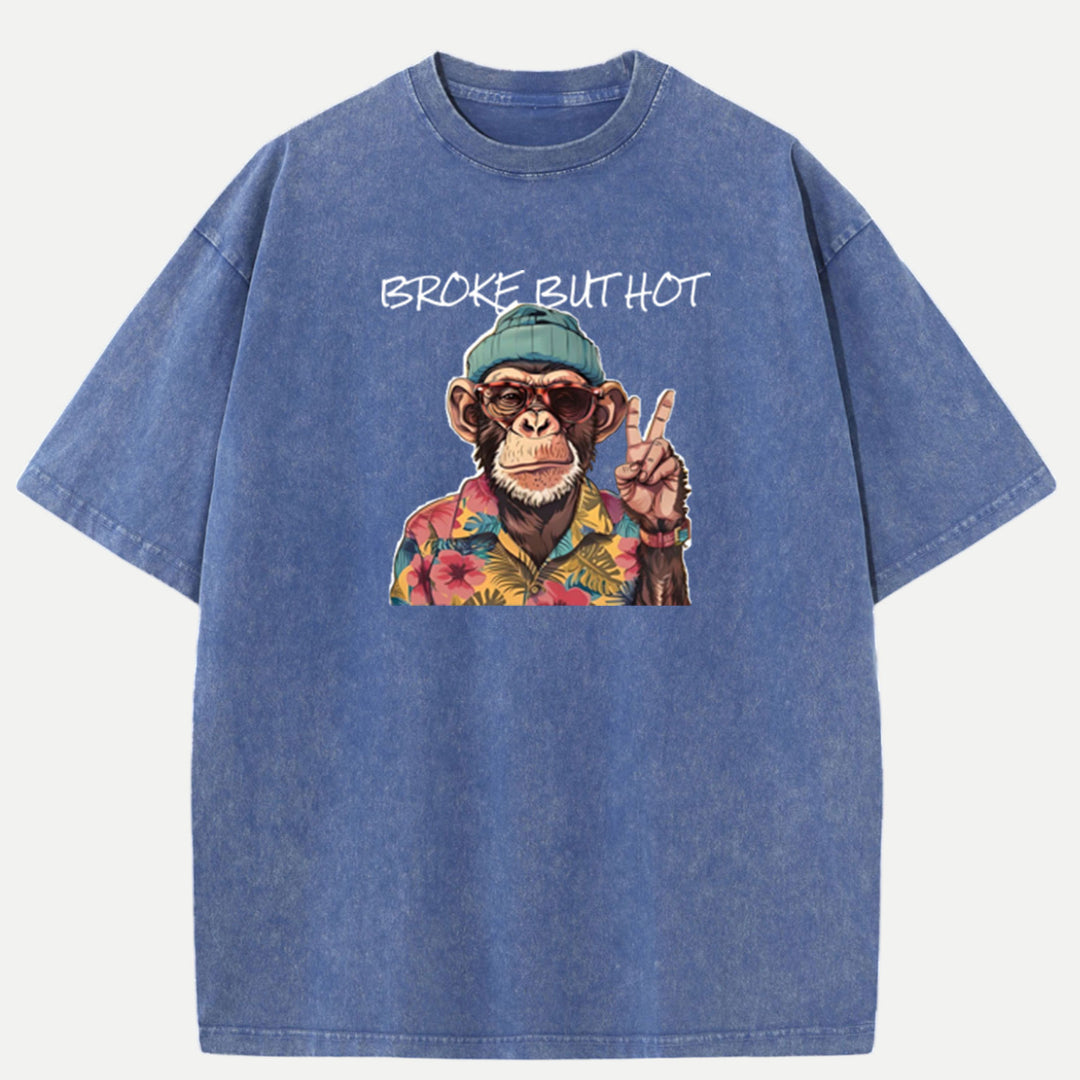 "Broke But Hot" Graphic Vintage T-shirt