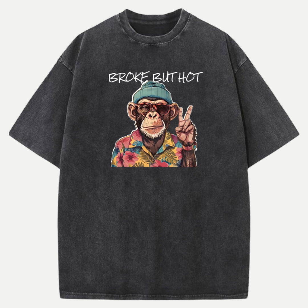 "Broke But Hot" Graphic Vintage T-shirt