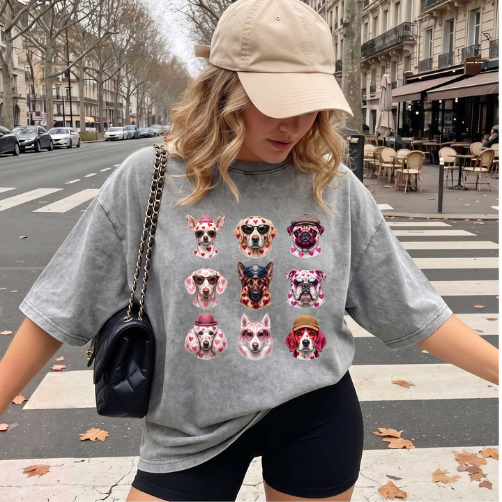 Cute Dog Faces vintage T-Shirt