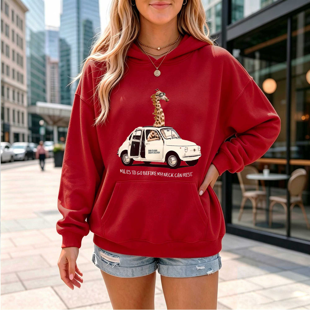 Funny Giraffe Car Hoodie