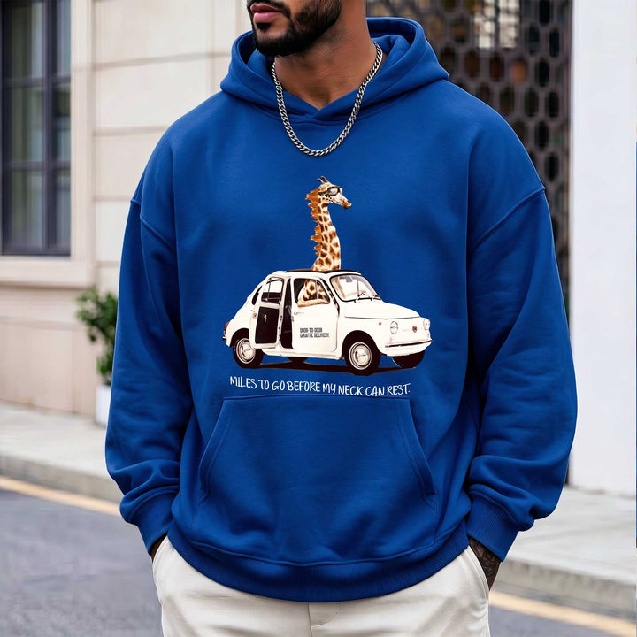 Funny Giraffe Car Hoodie