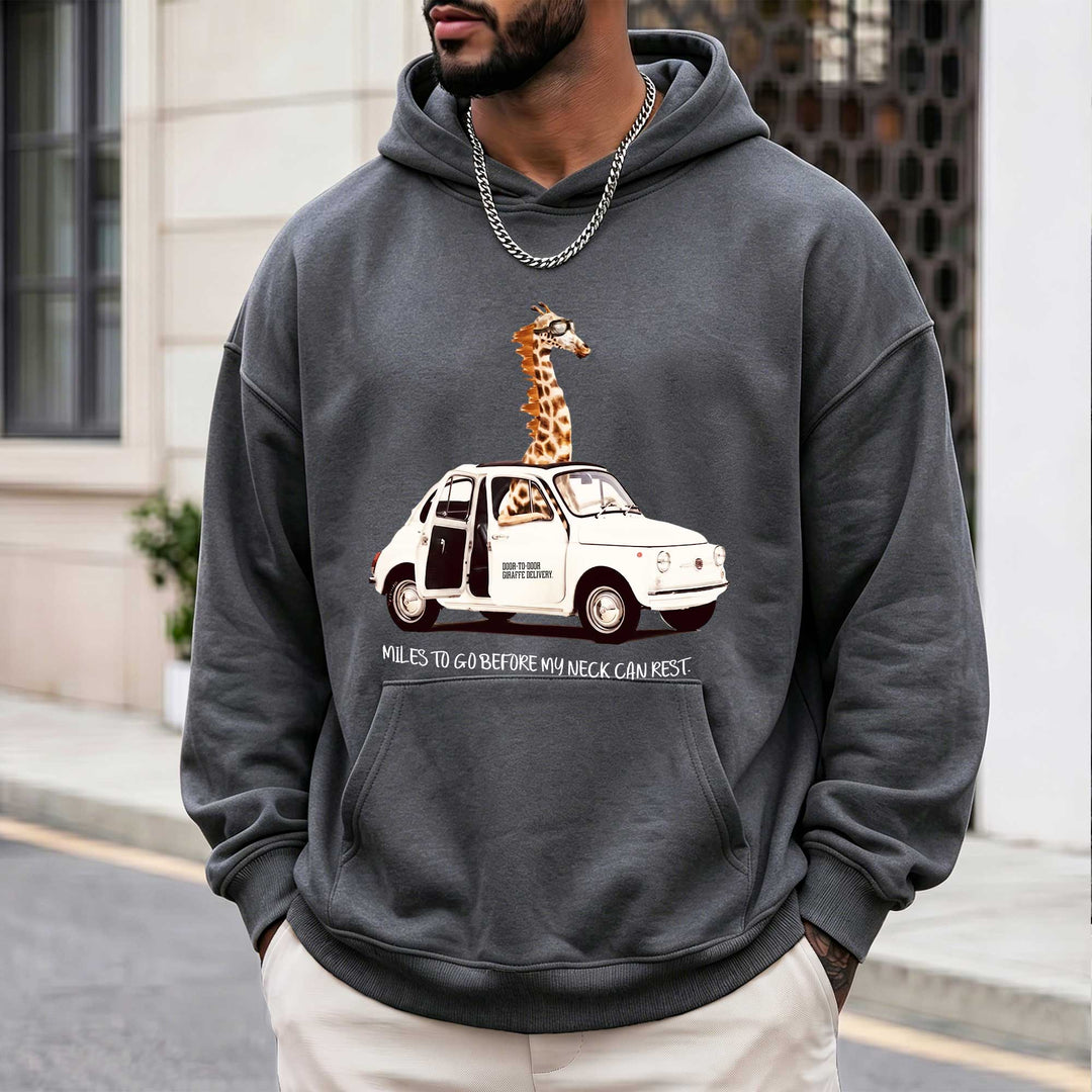 Funny Giraffe Car Hoodie
