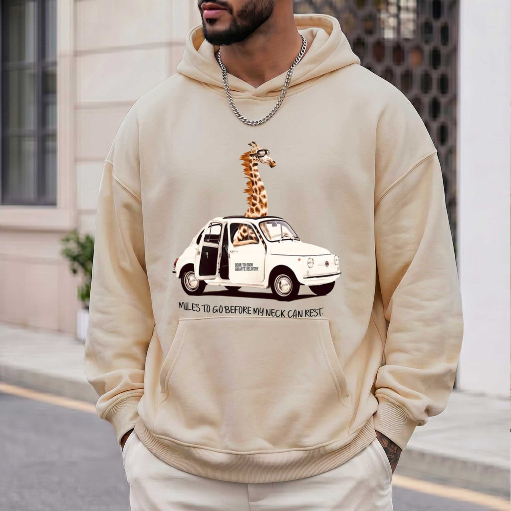 Funny Giraffe Car Hoodie