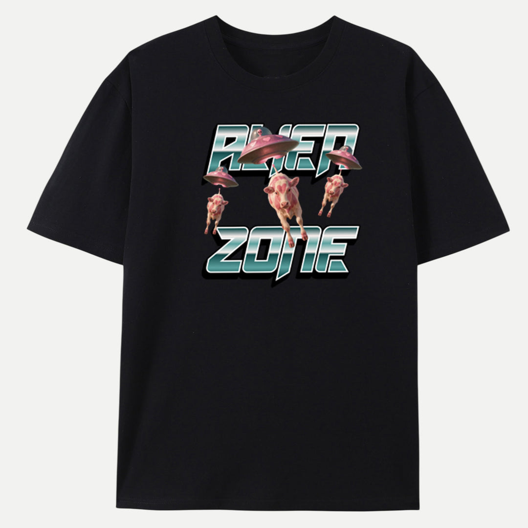 Alien Zone Cow Vintage T-Shirt