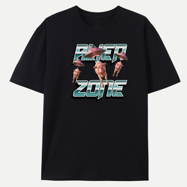 Alien Zone Cow Vintage T-Shirt
