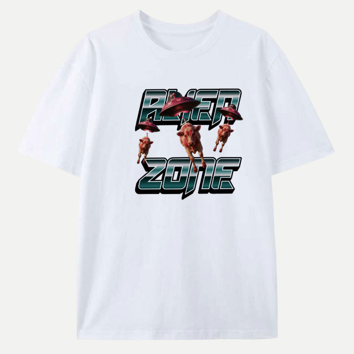 Alien Zone Cow Vintage T-Shirt