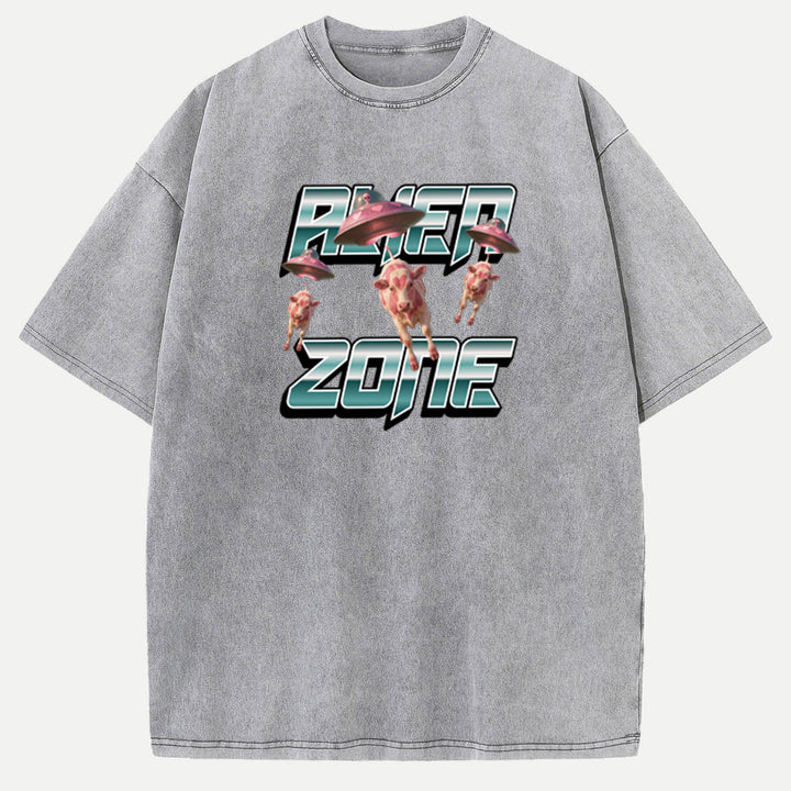 Alien Zone Cow Vintage T-Shirt
