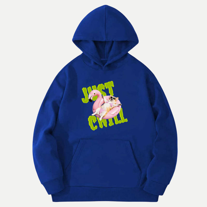 Just Chill Flamingo Dog vintage T-Shirt