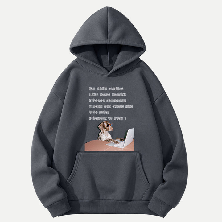 My Daily Routine Dog vintage T-Shirt