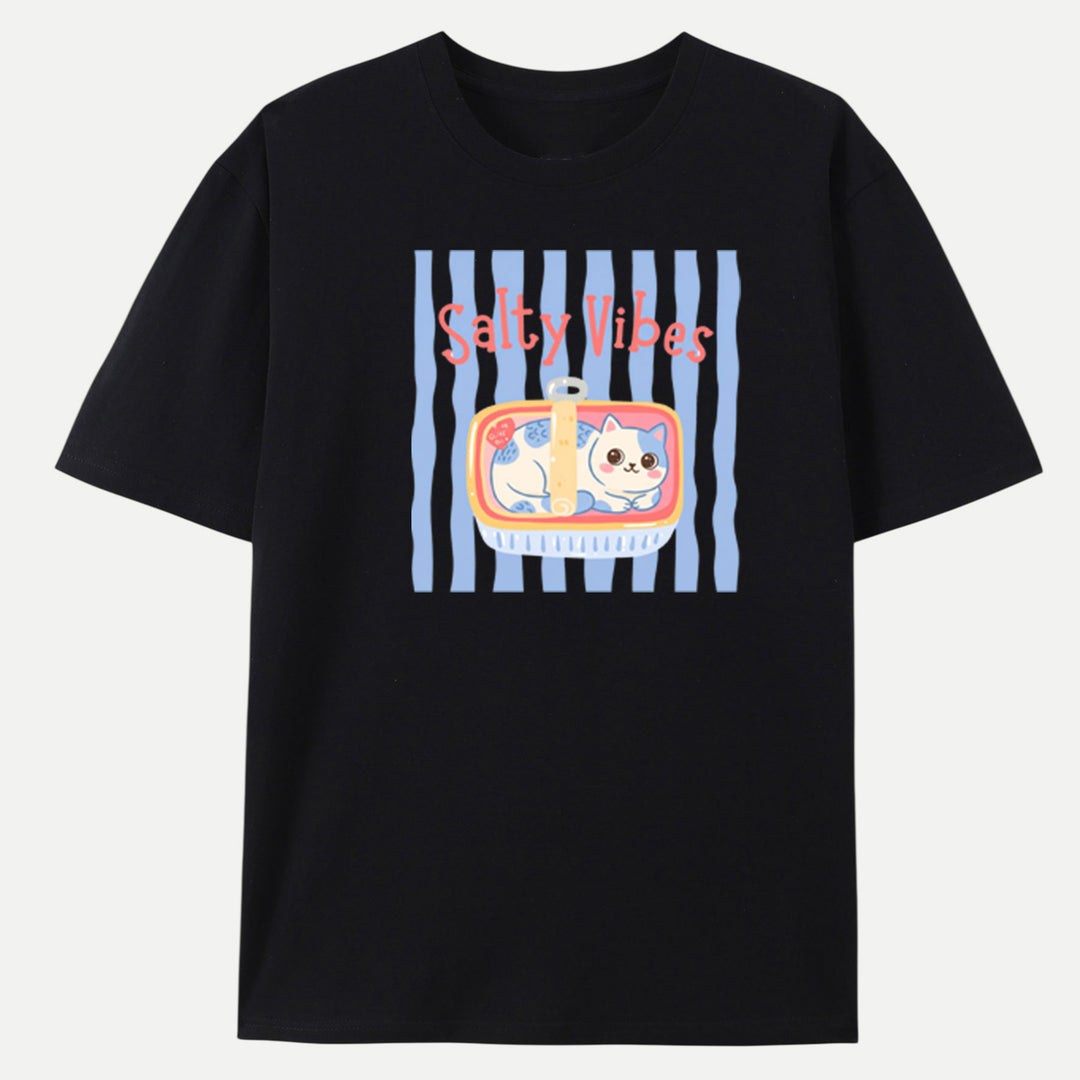 Salty Vibes Cat T-Shirt