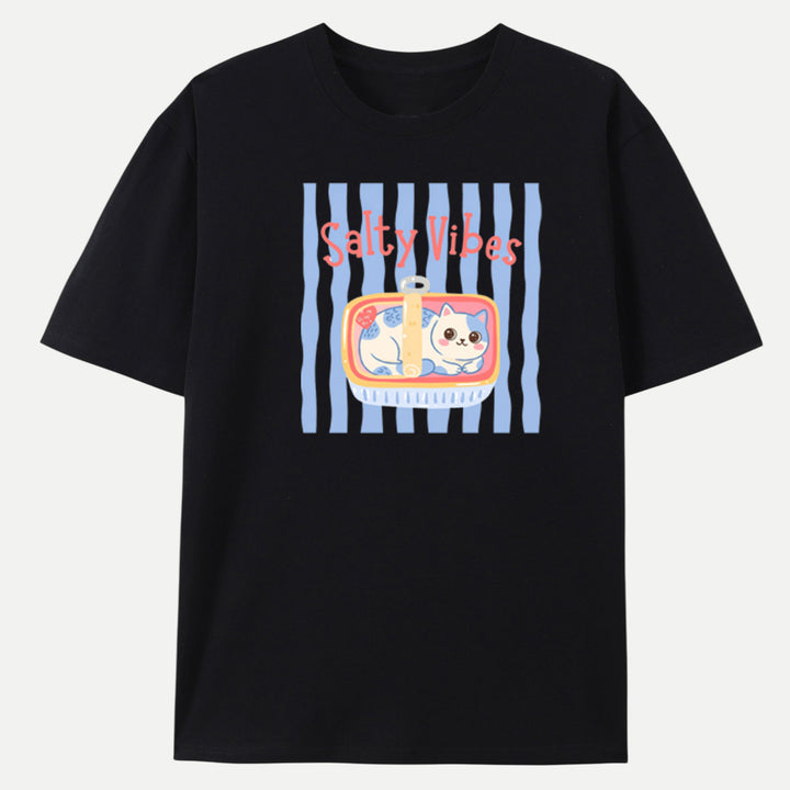 Salty Vibes Cat T-Shirt