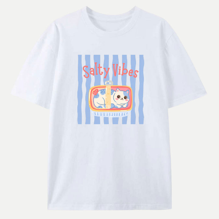Salty Vibes Cat T-Shirt
