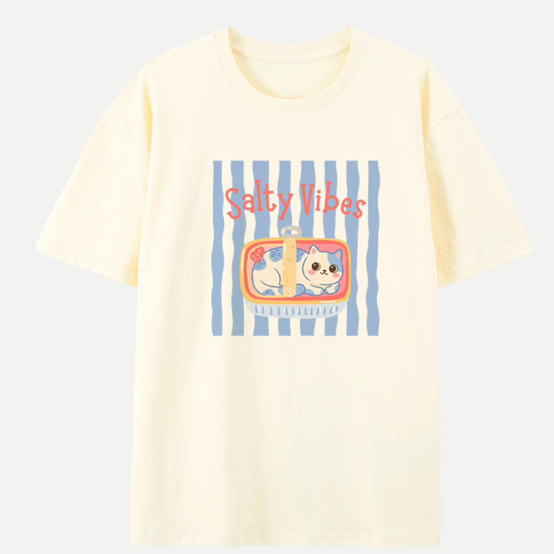 Salty Vibes Cat T-Shirt
