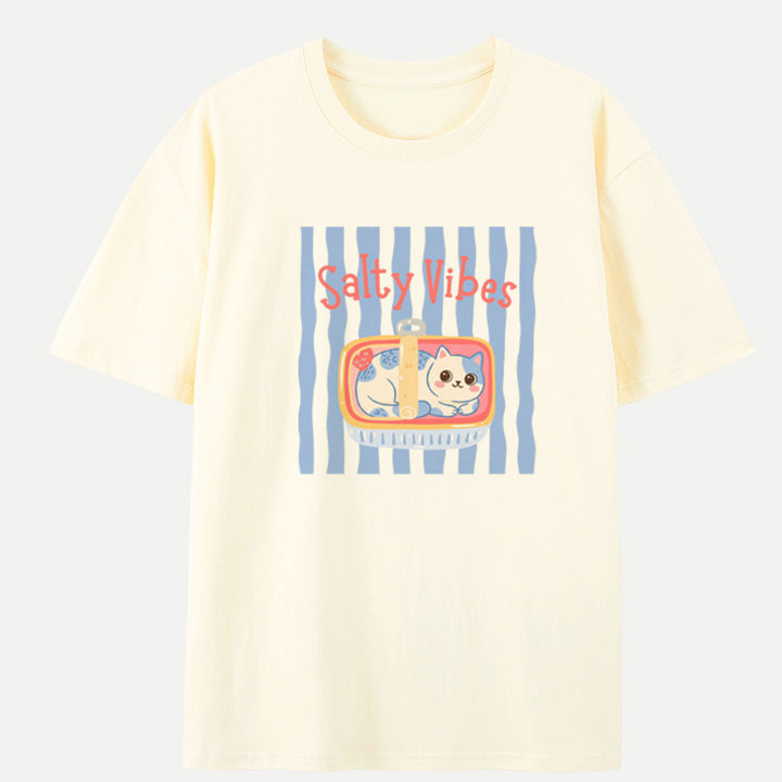 Salty Vibes Cat T-Shirt
