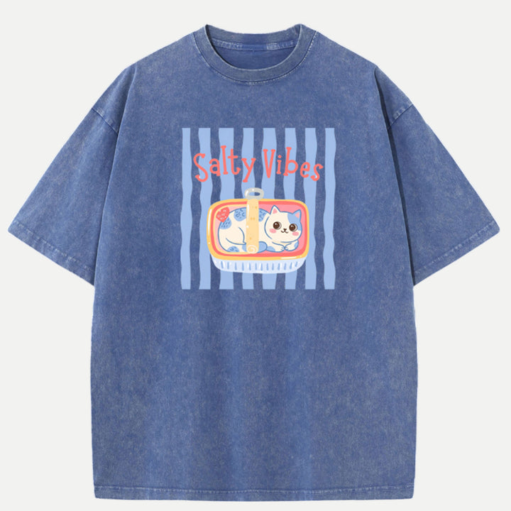 Salty Vibes Cat T-Shirt