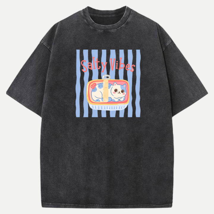 Salty Vibes Cat T-Shirt