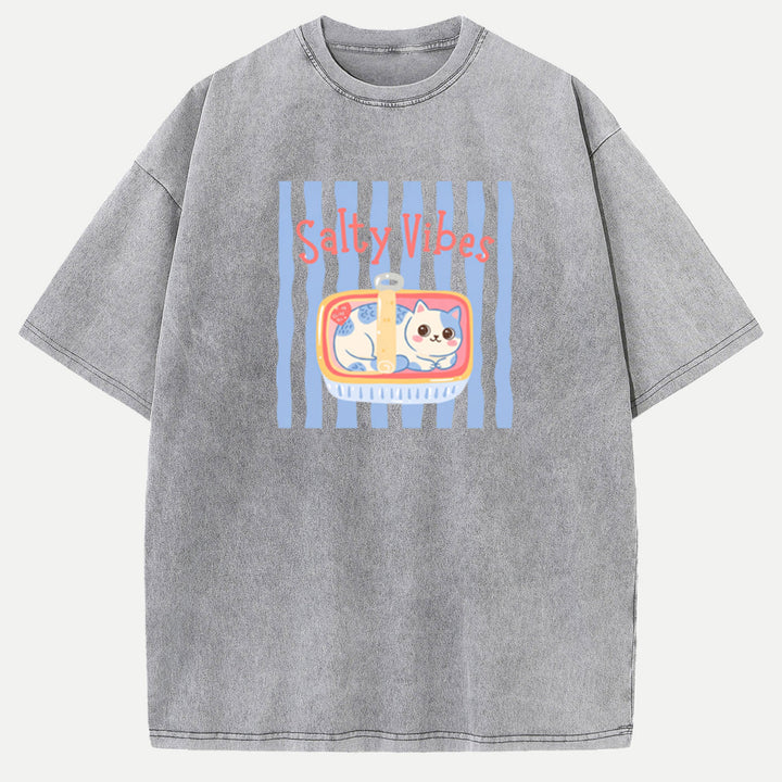 Salty Vibes Cat T-Shirt