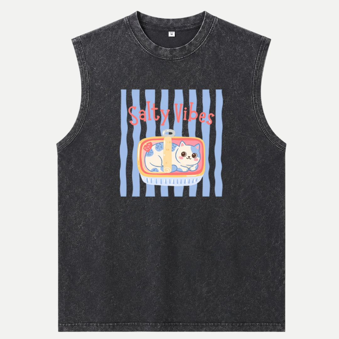 Salty Vibes Cat T-Shirt