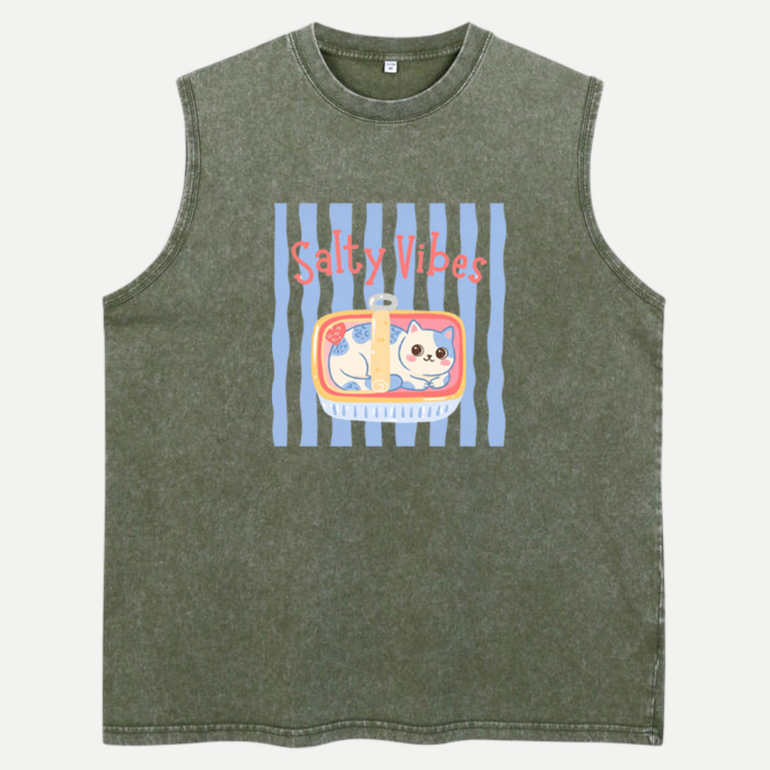 Salty Vibes Cat T-Shirt