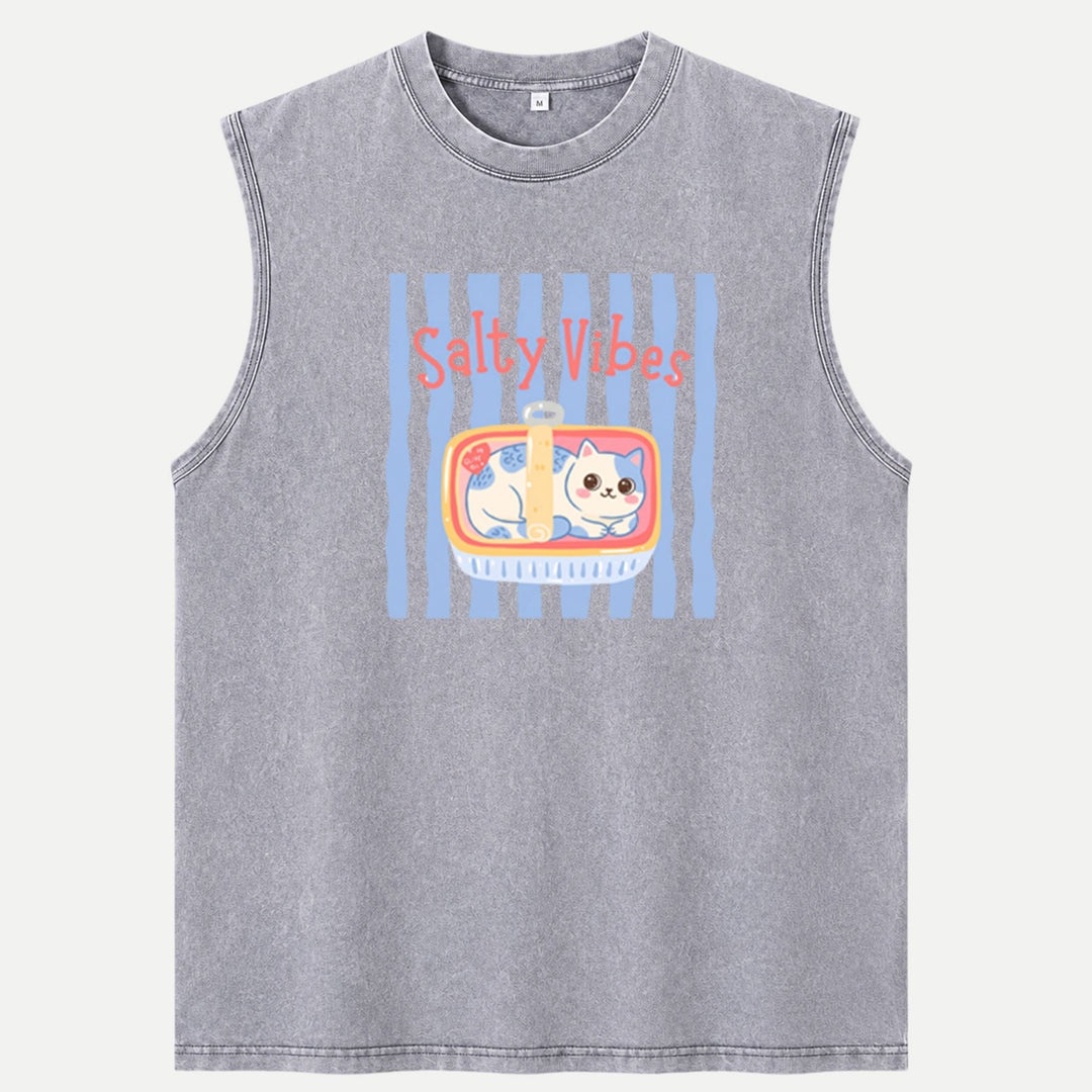 Salty Vibes Cat T-Shirt